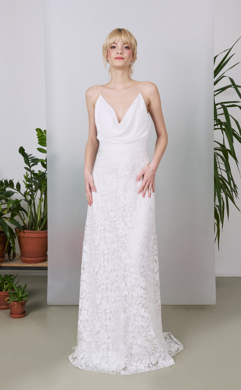 Brautkleid mit Spitze: Modell Elara