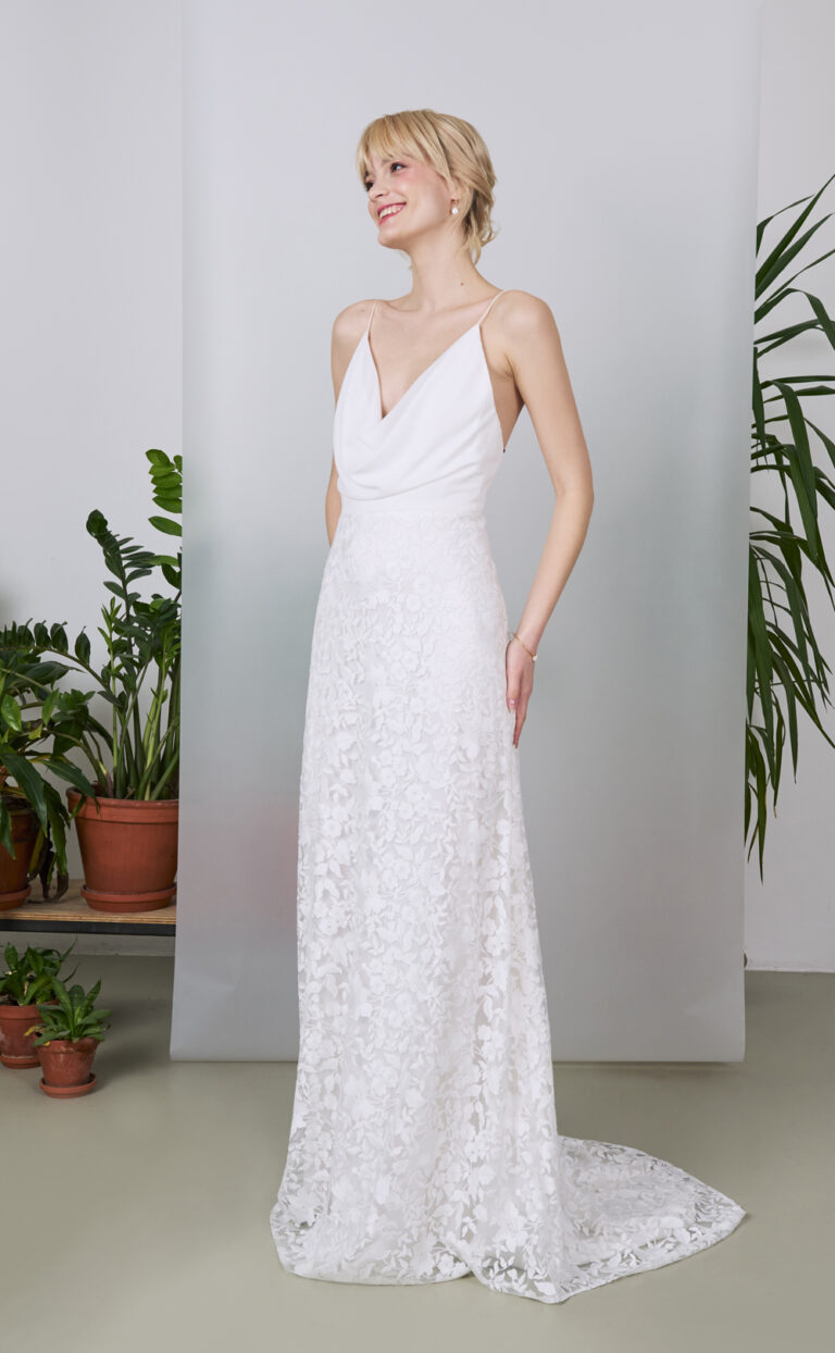 Wedding Dress with Lace: Style Elara