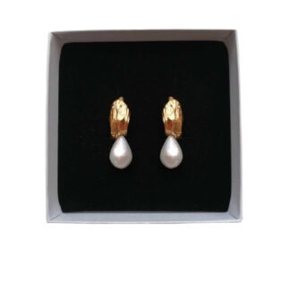 kisui Brautohrringe Perle Gold modern Bridaljewellery Bridalearrings