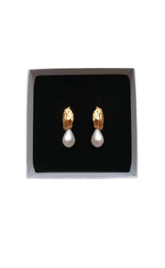 kisui Brautohrringe Perle Gold modern Bridaljewellery Bridalearrings